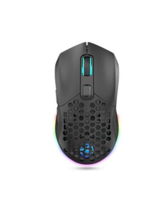 Dual-Mode Wireless Gaming Mouse, 2.4G + Bluetooth 5.1, 6 Adjustable DPI 800-4800, RGB Backlit