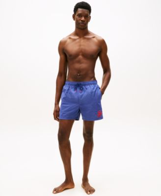Men's Medium Drawstring Tonal Ithaca Stripe Swim Trunks