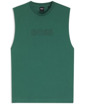 BOSS by Men's Logo Sun Protection Muscle Tank Top