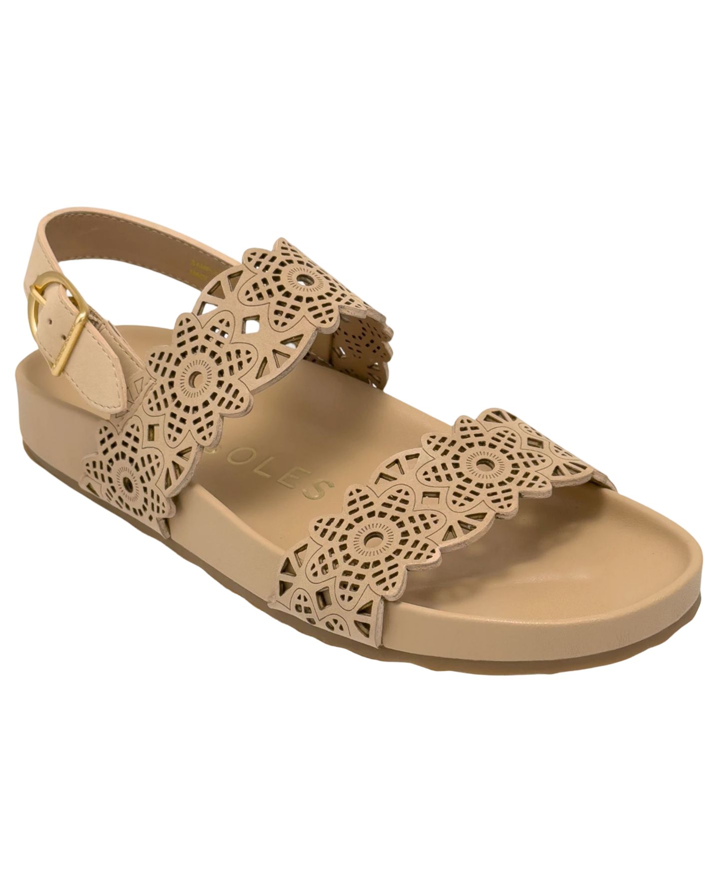 Женские сандалии Aerosoles Lily Open Toe Footbed, цвет: Бежевый — фото 1