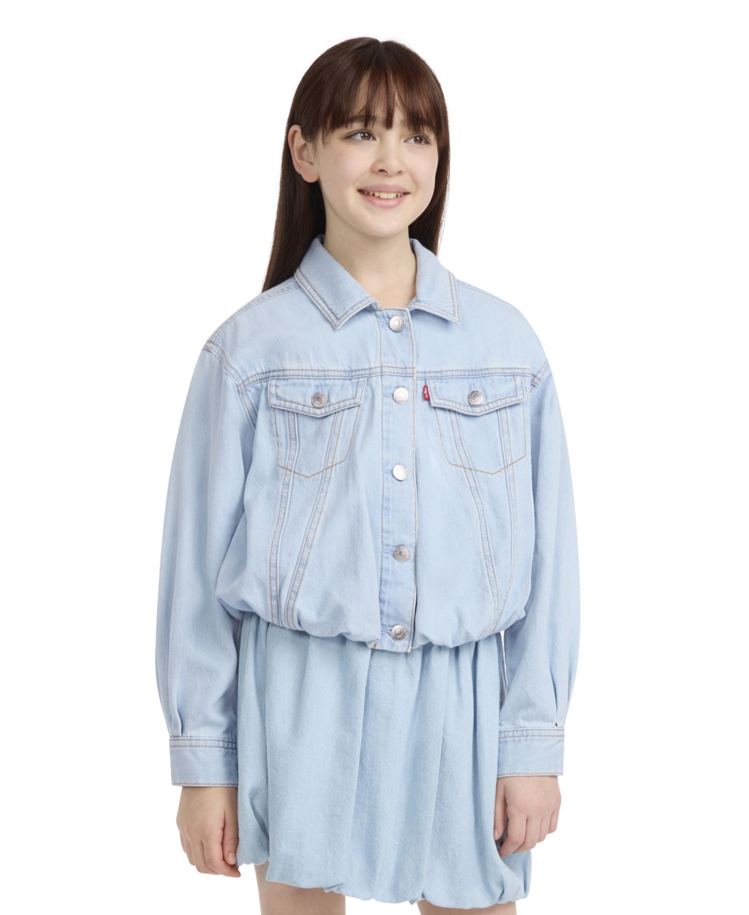 Girls' 7-16 Bubble Trucker Jacket