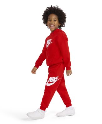 Boys' 4-7 Club Fleece Logo Long-Sleeve Hoodie and Sweatpants, 2-Piece Set