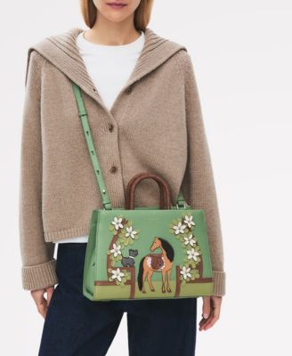 Lunar New Year Ziptop Satchel Bag