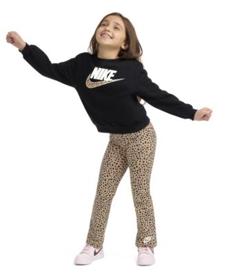 Girls' 2T-6X Wild Warmth Printed Top and Leggings, 2-Piece Set