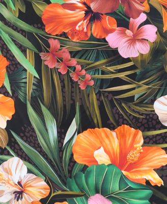 Plus Size Tropical Hideaway Flowy Swim Skirt