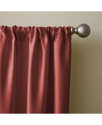 Elrene Home Fashions Versailles Faux Silk Blackout Window Curtain