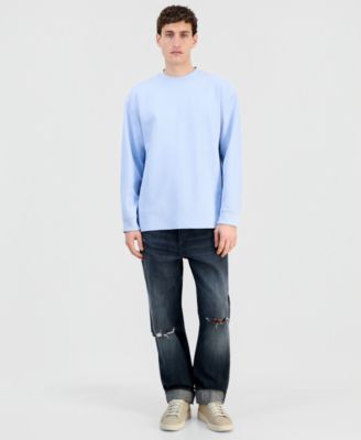 Men's Waffled Jersey Long-Sleeve T-Shirt