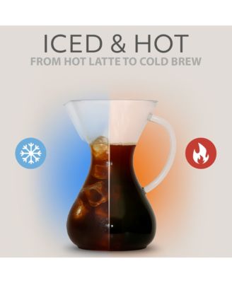 Eco Series 10-Cup Pour Over Drip Hot & Iced Coffee Maker Machine