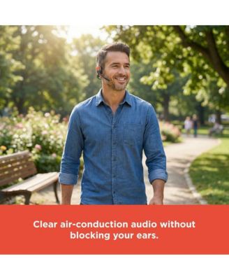 Open-Ear Wireless Headphones (3304460) - Bone & Air Conduction, IPX5 Water Resistant, 19 Hour Playtime