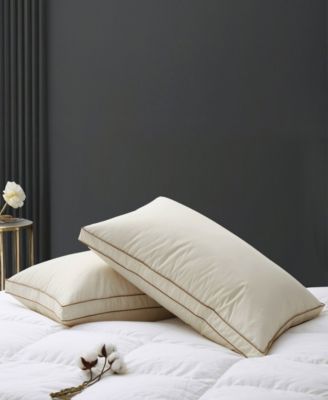 Down-Around Design Cotton Gusseted 2-Pack Pillows, King