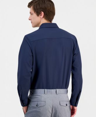 Men's Slim-Fit Performance Four-Way Stretch Dress Shirt