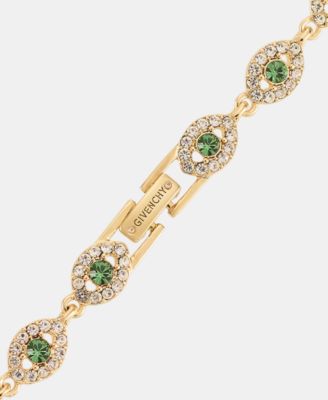 2-Pc. Set Stone & Crystal Link Bracelet & Crystal Stud Earrings