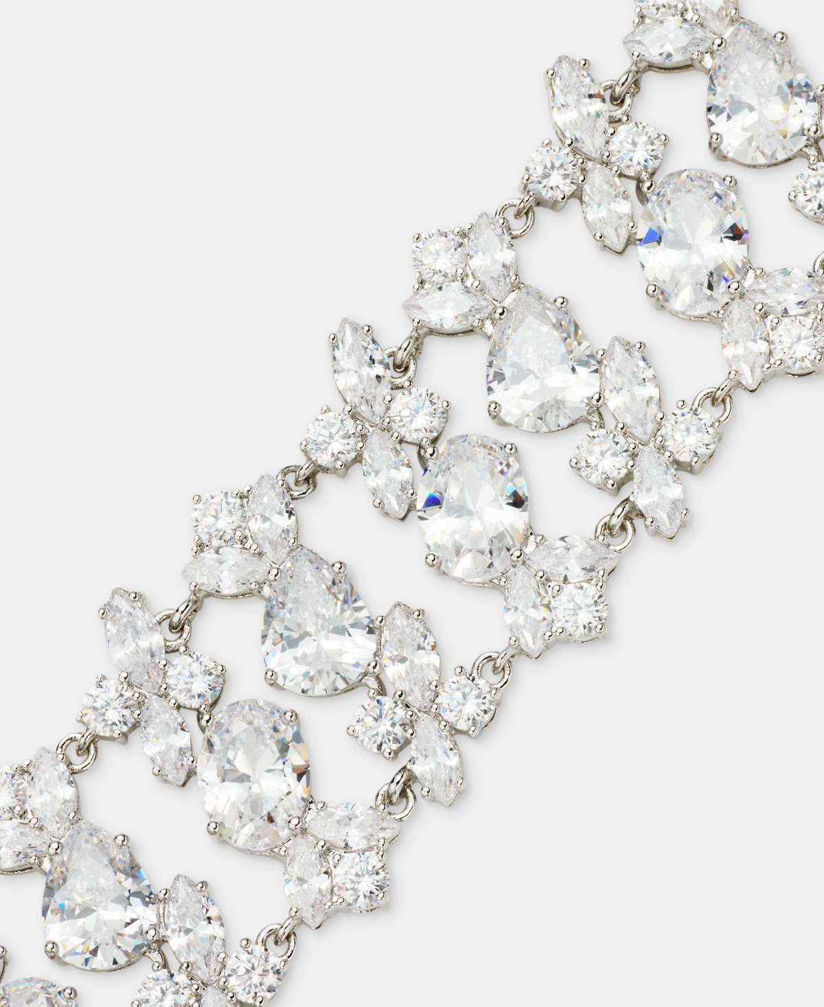 Givenchy Cubic Zirconia Cluster Flex Bracelet