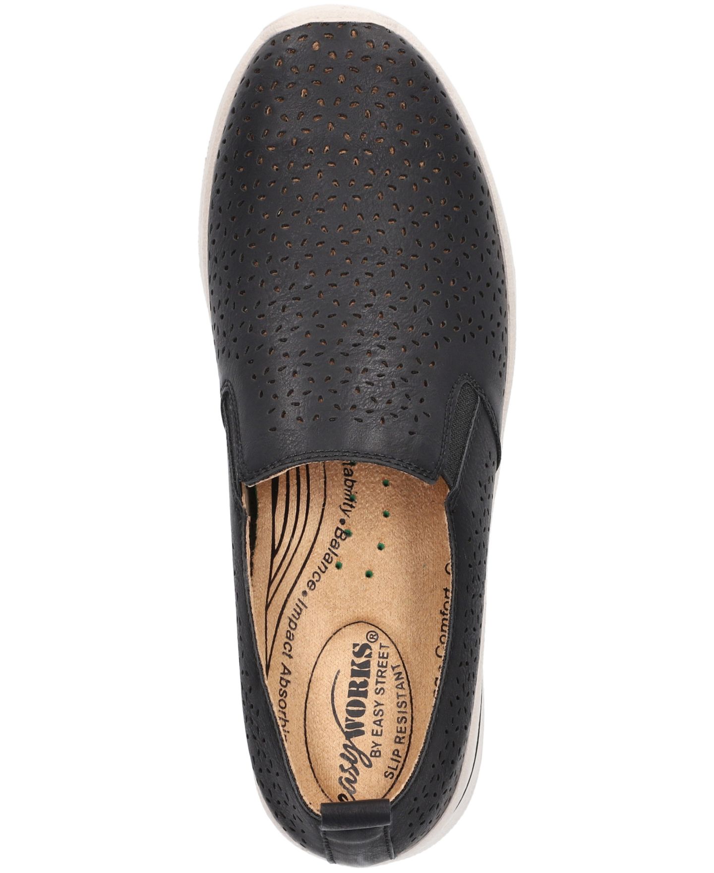 Женские кроссовки Easy Street Nottingham Slip-On, цвет: Чёрный — фото 4
