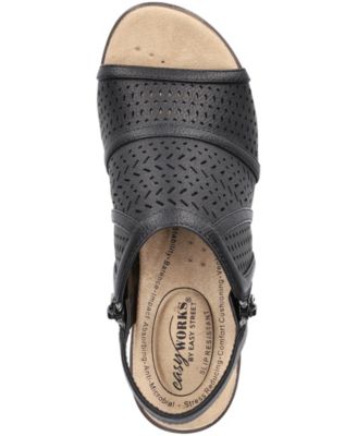 Easy Street Women's Evan Open Toe Platform Sandals