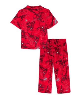 Boys' 2T-4T Short-Sleeve Top & Wide-Leg Pajama Pants, 2-Piece Set