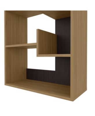 Perry Bookcase in Melamine with Open Storage