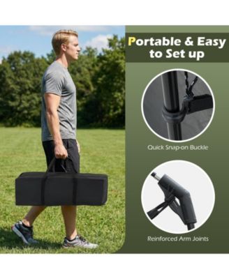 Netted Canopy Tent for 6-8 People with Zippered Door, Outdoor Screen Shelter