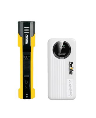 Emergency Prep Bundle: 2-in-1 Ultra Bright Flashlight & LED Fast Charging Power Bank