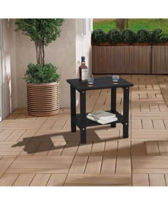 Double Layer Outdoor Side Tables  HDPE  Allweather  Adirondack Table