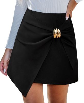 Women's Asymmetrical Wrap Mini Skirt