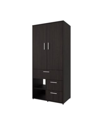 Care Free Multi-Storage Wardrobe with Rod and Shelving