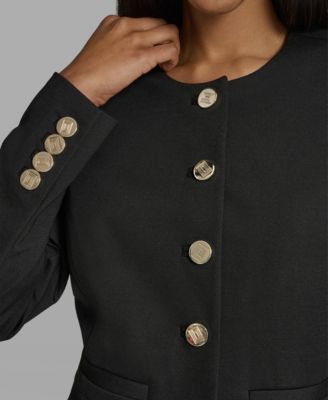 Women's Round Neck Cropped Jacket