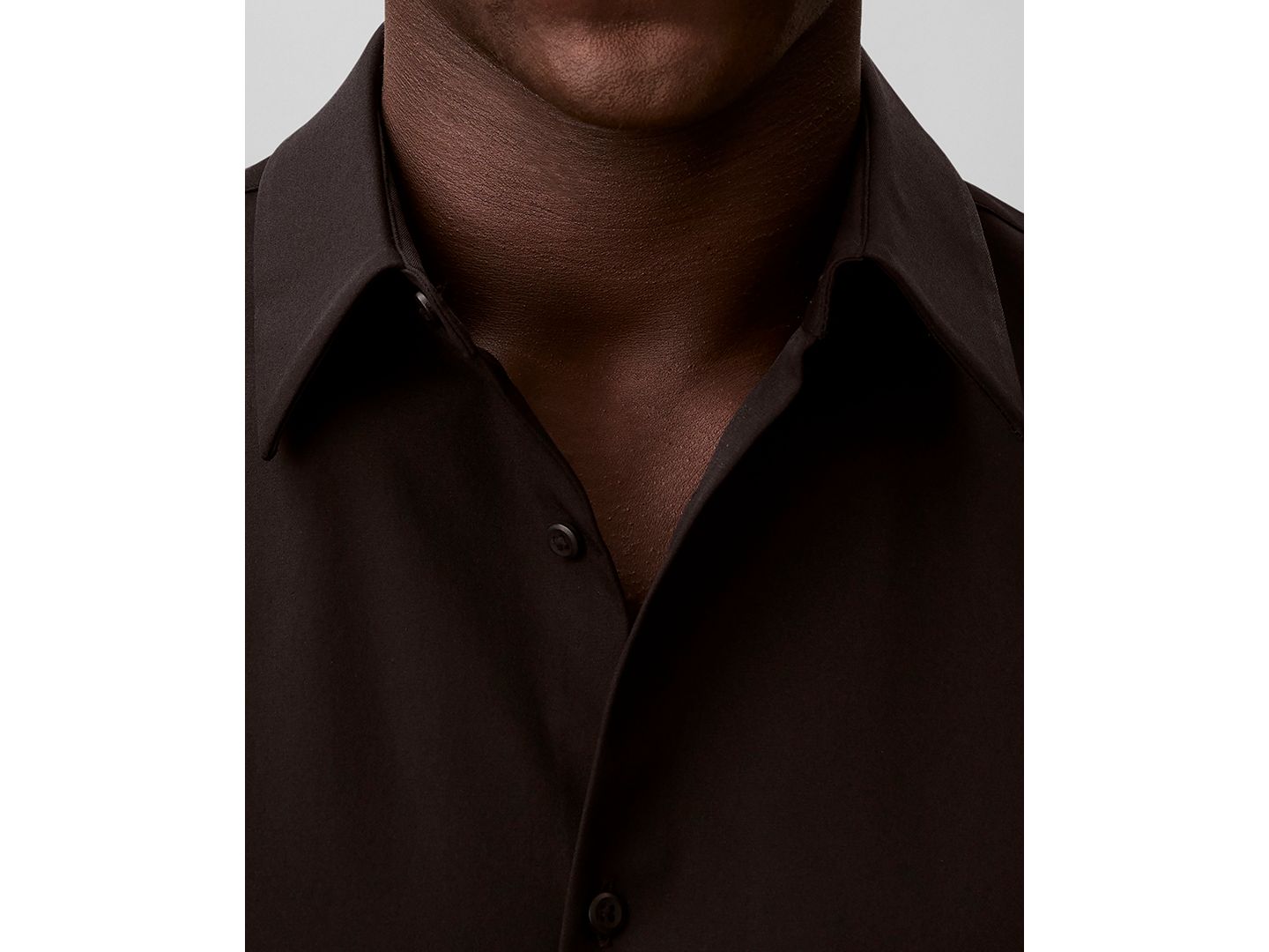 Мужская рубашка Calvin Klein Tech Stretch Slim Button-Up, цвет: Чёрный — фото 4
