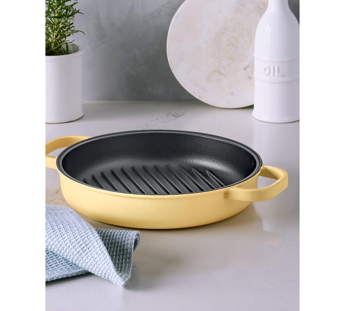 The Cellar Enameled Cast Iron 2-Qt. Grill Pan, Macy's Exclusive
