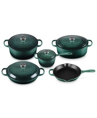 Signature Enameled Cast Iron 9-Pc. Cookware Set