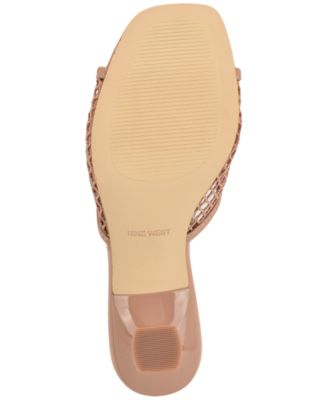 Women's Cabana Mesh Kitten Heel Dress Sandals