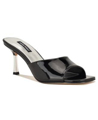 Women's Lamell Square Toe Slip-on Dress Sandals