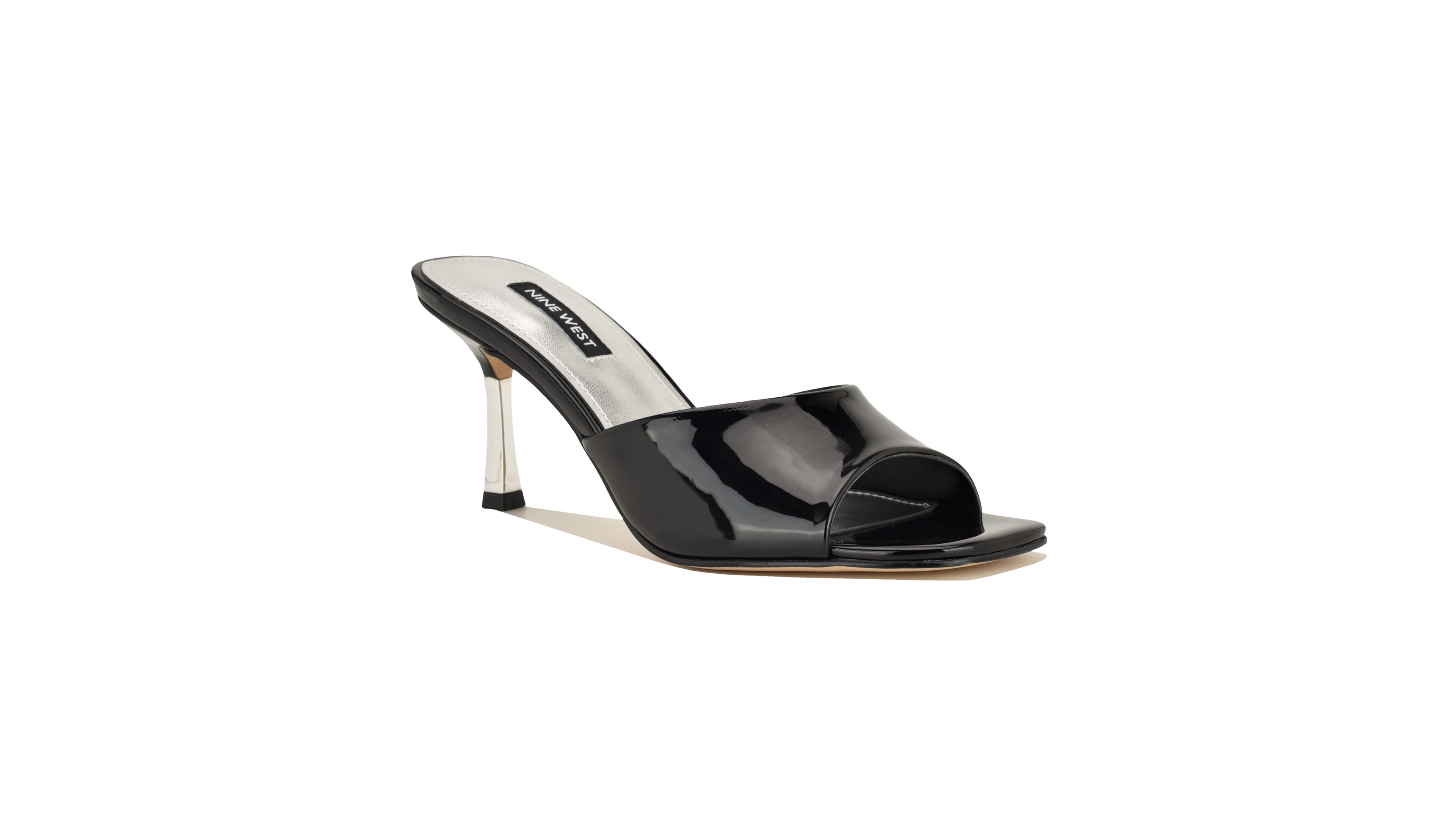 Nine West Women's Lamell Square Toe Slip-on Dress Sandals