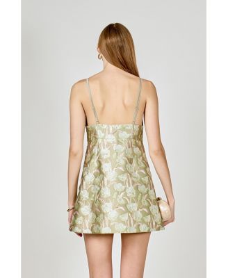 Women's Jaquard A Line Mini Dress