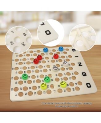 Bingo Master Board for 1.5" Ping Pong Bingo Balls, Bingo Calling Board for Parties, Large Groups
