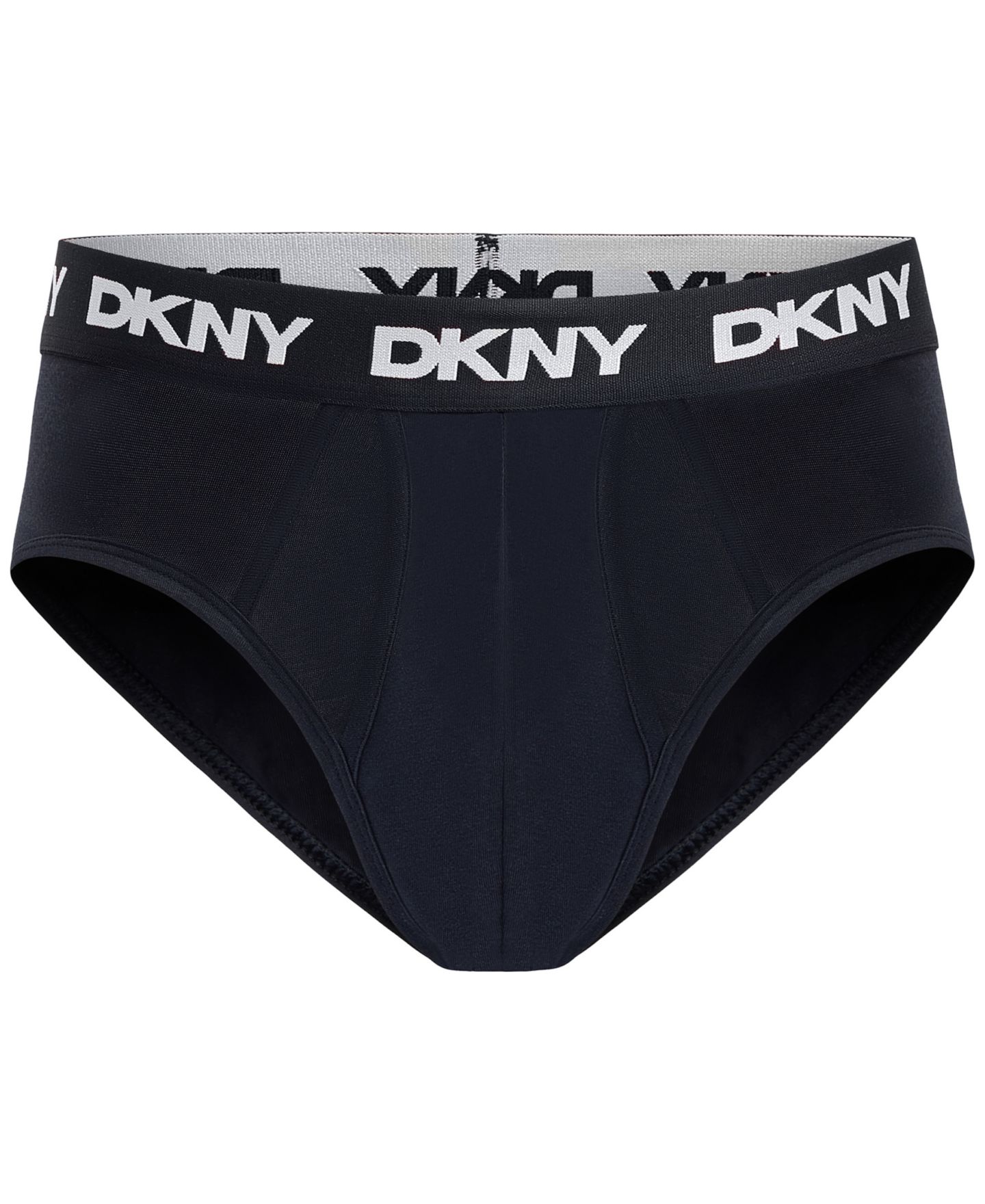 Трусы-брифы для мужчин, охлаждающая ткань, с логотипом, 3 шт. — DKNY, цвет: Чёрный — фото 2