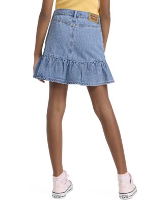 Girls' 7-16 Flounce Mini Skirt