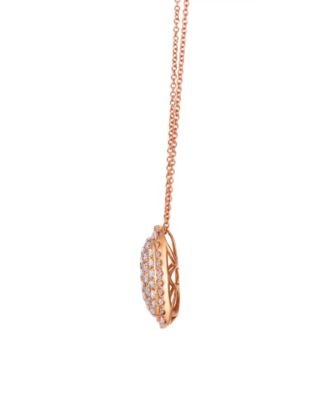 Nude Diamond Pendant Necklace (1.08 ct. t.w.) in 14k Strawberry Gold