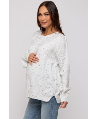 Maternity Speckled Knit Sweater