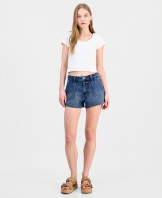 Women's Elastic Back Carpenter Shorts