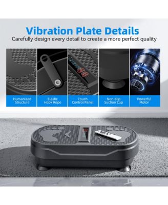 Vibration Plate Exercise Machine with Remote Control and Bluetooth