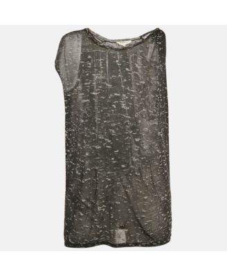 Women's Etoile Monochrome Patterned Jersey Sleeveless Top
