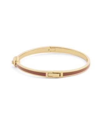 Light Green Signature C Heart Enamel Bangle Boxed Bracelet