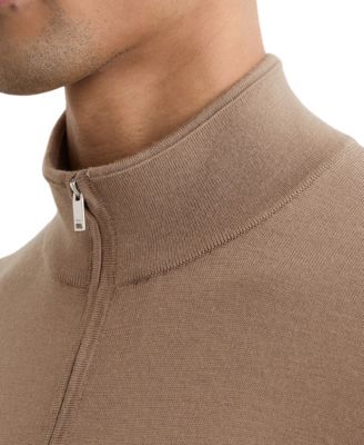 Men's Merino Wool Half-Zip Jumper
