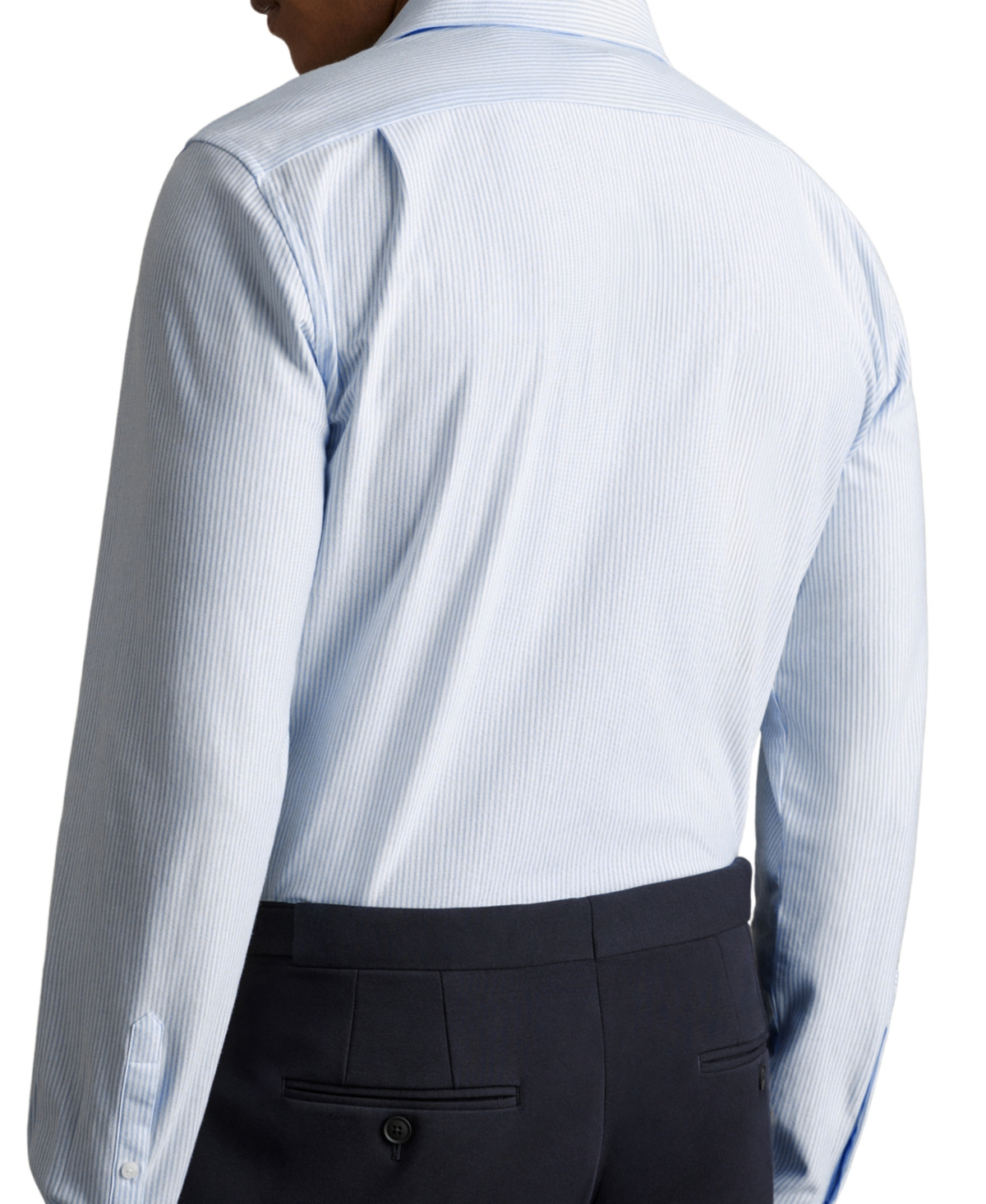 Reiss Men's Cotton-Blend Cutaway-Collar Striped Shirt