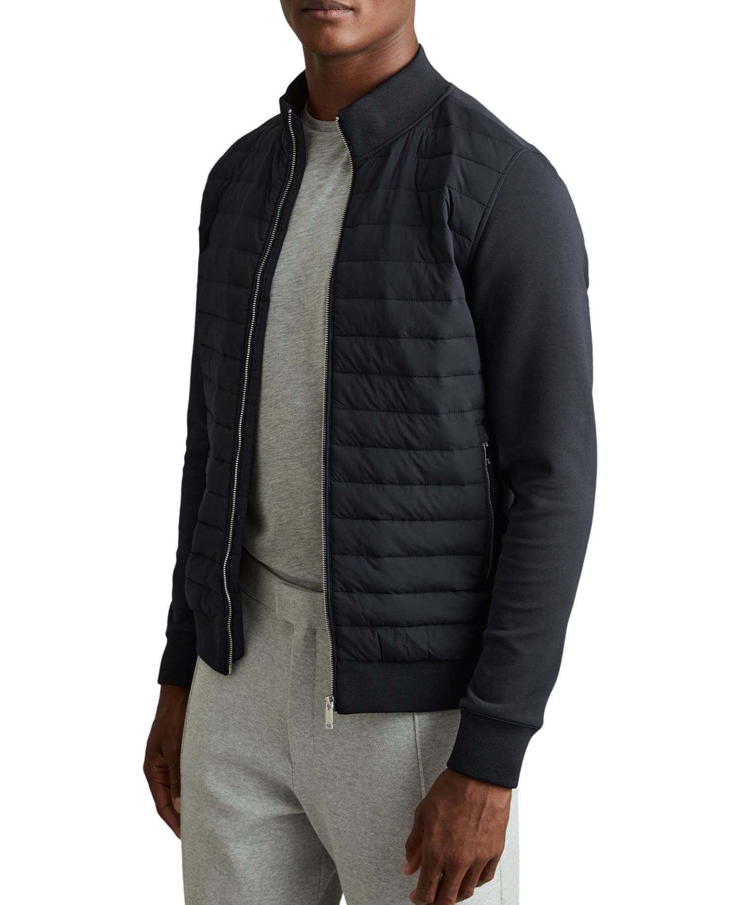 Men's Freddie Hybrid Quilt and Interlock Zip Jacket
