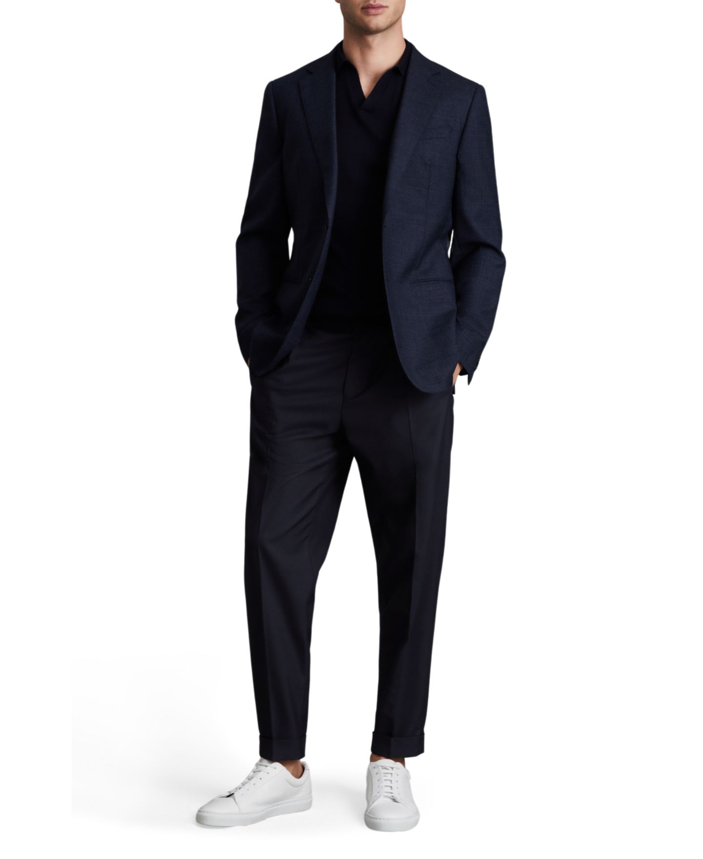 Мужские брюки REISS Brighton Relaxed Drawstring Turn-Ups with Pants — фото 5