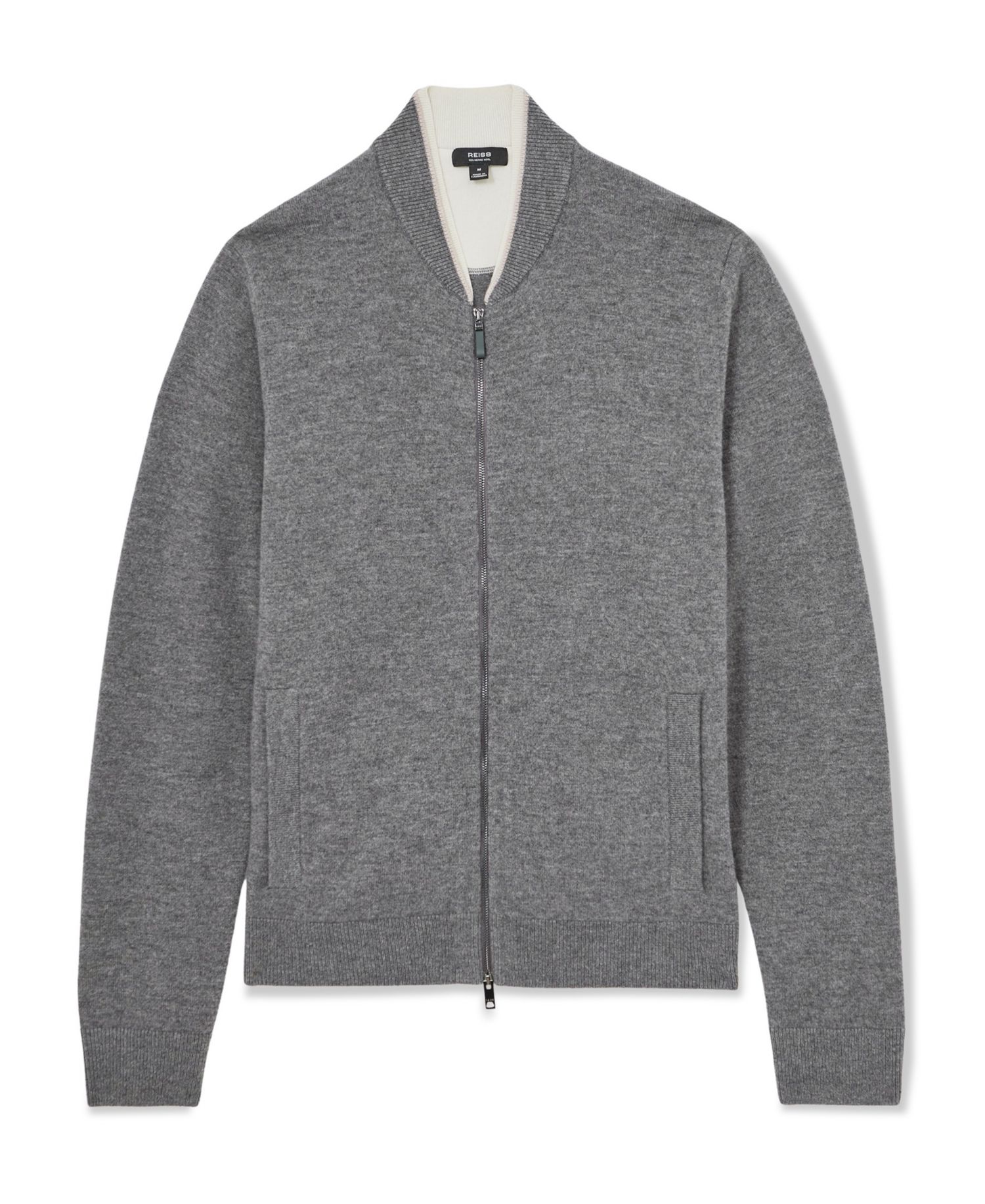 Men's Clifford Merino-Wool Zipped Bomber Cardigan