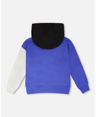 Big Boys Hooded French Terry Cardigan Royal
