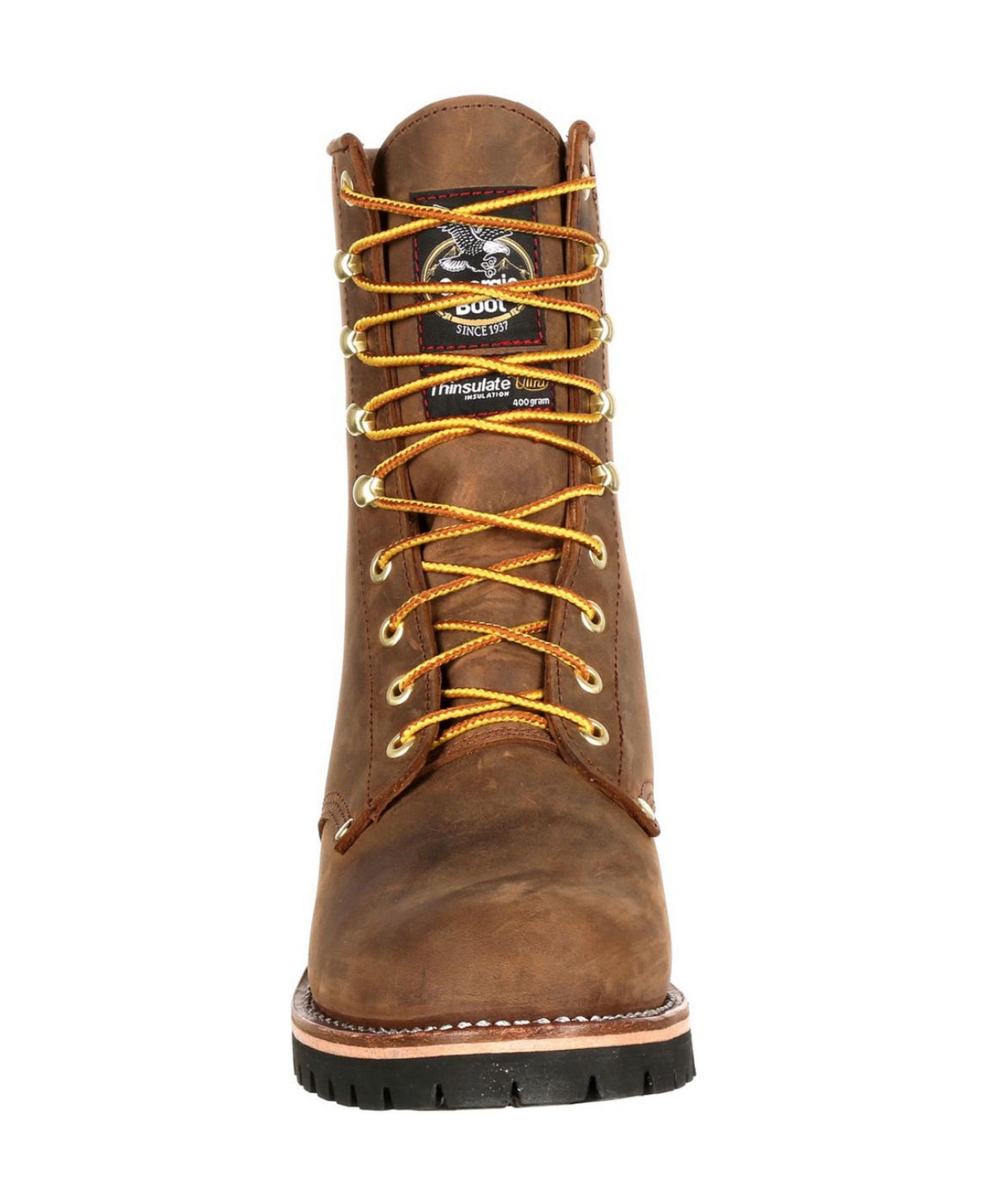 Мужские ботинки GEORGIA BOOT Steel Toe Waterproof 400G Insulated Logger Work Boot, цвет: Коричневый — фото 8